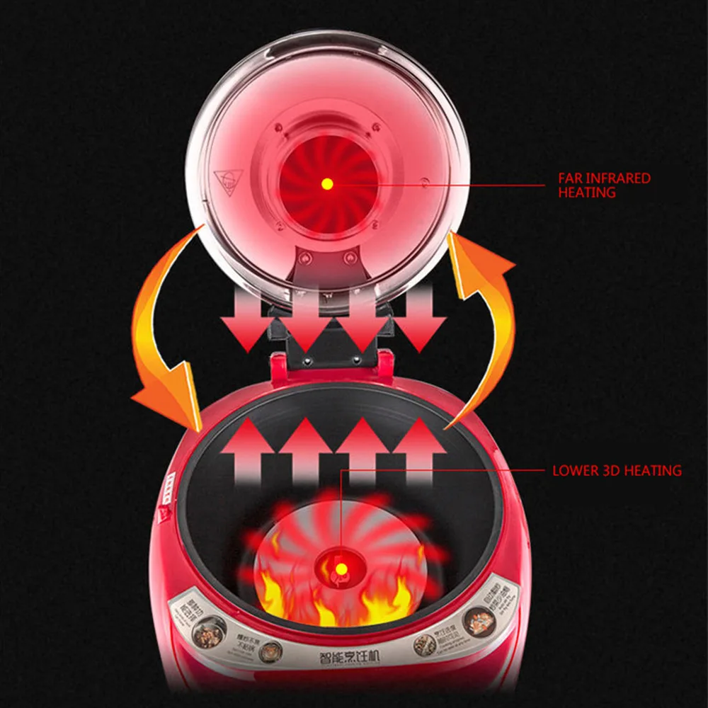Robot de cuisson automatique, multi-cuiseur électrique domestique, poêle électrique, poêle, marmite multi-cuiseur – Image 5