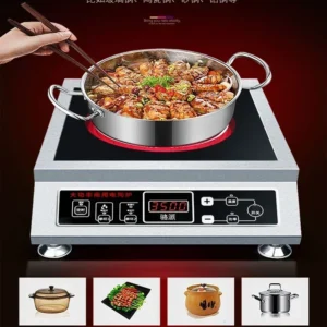 Nouveau poêle électrique en céramique domestique/commercial, haute puissance 3500 W, soupe 4000 W - table, avec fonctions d'onde lumineuse et d'induction.