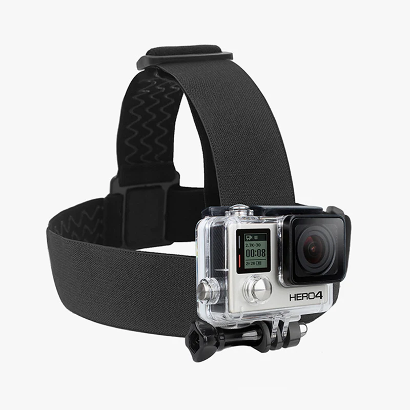 Ceinture de montage Go Pro réglable, sangle de tête de caméra d&rsquo;action, bandeau de Support pour Gopro Hero 11 10 9 8 7, accessoires