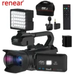 Caméscope professionnel pour streaming Vlog, caméras vidéo Ultra HD, caméra 4K, 30FPS, 48MP, WiFi, n&rsquo;aime 18X