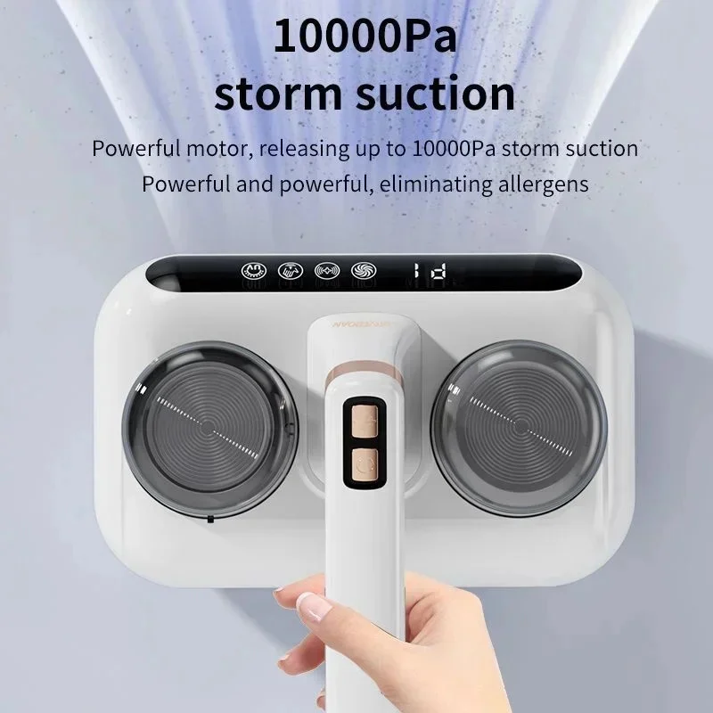 Éliminateur d'acariens domestique à haute aspiration, arabisateur UV, déterminer et questionAspirateur sans fil, 10000Pa – Image 2
