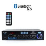 Amplificateurs numériques maison, Mini puissance, carte enfichable, Radio USB, bluetooth 60W + 60W, haut-parleurs Hifi numériques, télécommande