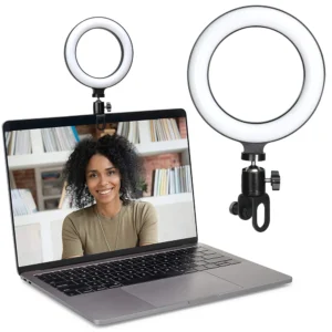 Anneau lumineux LED rond de 6.3 pouces, lampe ronde pour Selfie, Streaming en direct, Clip de bureau USB pour Youtube, Macbook, PC, ordinateur portable, flux Tiktok