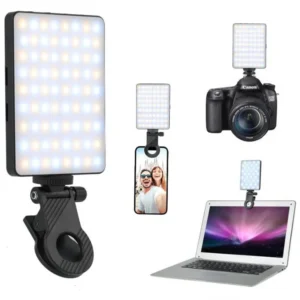 Lampe vidéo LED RVB aste pour téléphone, lanternes portables, 3 modes, 2000mAh, ABOOKS, 2700-6500K, éclairage selfie portable