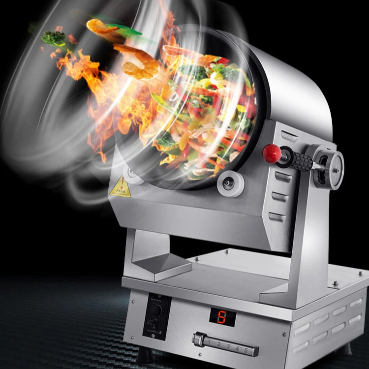 Machine de cuisson Robot commerciale, Machine de cuisson intelligente semi-automatique, agitateur automatique pour la cuisson