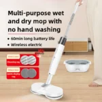 Supor vadrouille électrique sans fil lavage des mains balayage et vadrouille ménage automatique paresseux vadrouille vadrouilles nettoyage des sols
