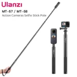 Ulanzi MT-57 MT-58 caméra d&rsquo;action extensible Selfie bâton pôle 1/4  »vis léger pour GoPro Hero 12 11 10 9 8 7 insta360 X3