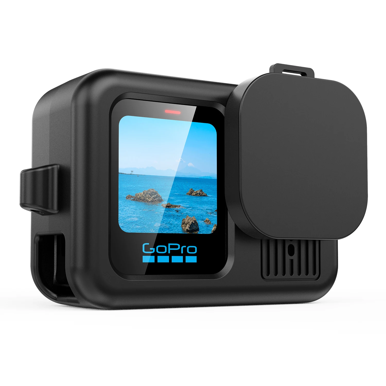 Coque en silicone pour GoPro Hero 13, protecteur d'écran en verre trempé noir, Film de protection, couvercle de capuchon d'objectif pour accessoires GoPro 13 – Image 2