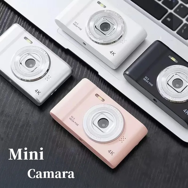 Mini caméra de voyage pour enfants, appareil photo numérique 4K, caméra selfie, n'aime HD 50 mégapFête els, photographie, écran 2.4 pouces, caméra rétro pour campus, entrée de gamme – Image 4