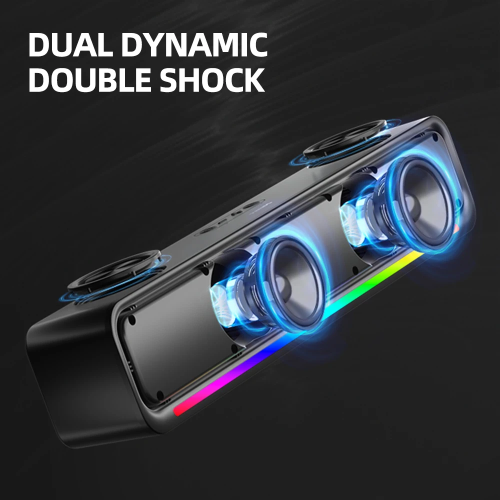 Philips SPA6209 haut-parleur multimédia de bureau sans fil 5.3 Double klaxon RGB barre de son de musique de jeu pour ordinateur Macbook ordinateur portable