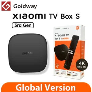 Version mondiale Xiaomi TV Box S 3ème génération 4K Ultra HD Bluetooth 5.2 Wifi6 32GB ROM Google TV Google Assistant lecteur multimédia intelligent