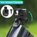 Pince de montage de pare-brise de moto, Clip en aluminium pour GoPro 13 12 Insta360 X5 Ace pour DJI Osmo 360/Action 5 Pocket 3, accessoires