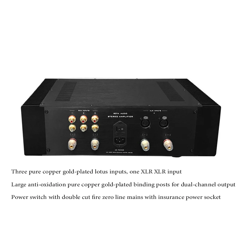 Goldmund-Amplificateur de puissance audio domestique haut de gamme avec télécommande, HiFi, Classe A et B, 150W * 2, 29m, Référence – Image 3