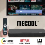 2025 MECOOL KS3 Android barre de son TV Box Google Netflix 4K Dolby Vision 32GB Androidtv haut-parleur Surround son Home Media cinéma