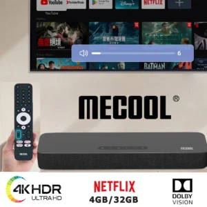 2025 MECOOL KS3 Android barre de son TV Box Google Netflix 4K Dolby Vision 32GB Androidtv haut-parleur Surround son Home Media cinéma