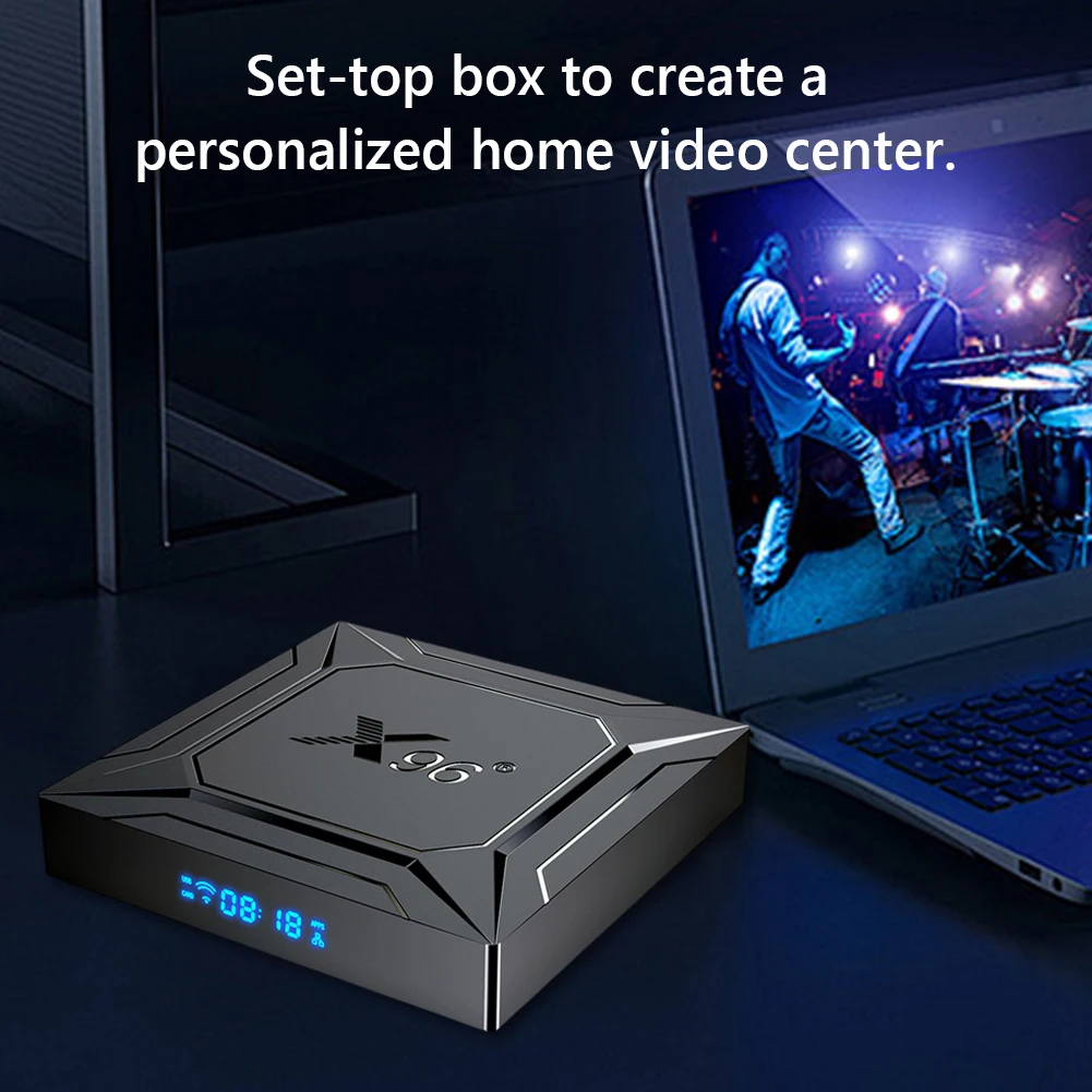Android 14 Smart TV Box Amlogic S905X5M 4K lecteur multimédia BT 2.4G & 5G double WIFI décodeur Android TV Box – Image 3