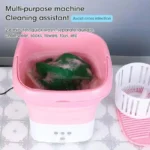 Machine à laver pliante pour vêtements, avec seau de séchage, pour chaussettes, sous-vêtements, Mini Machine à laver avec centrifugeuse de séchage