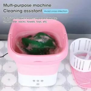 Machine à laver pliante pour vêtements, avec seau de séchage, pour chaussettes, sous-vêtements, Mini Machine à laver avec centrifugeuse de séchage
