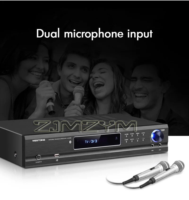 Amplificateur de puissance Bluetooth 220W, 5.1 canaux, Audio Home cinéma, haute puissance, fièvre domestique, Ktv, karaoké – Image 3