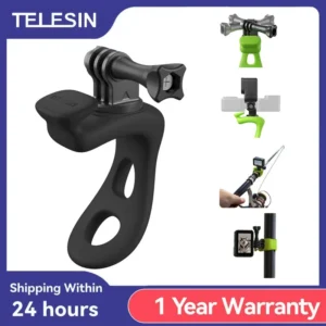 TELESIN – support de caméra d'action en Silicone, Mini support Flexible réglable pour Gopro Insta360 DJI, accessoires de caméra d'action