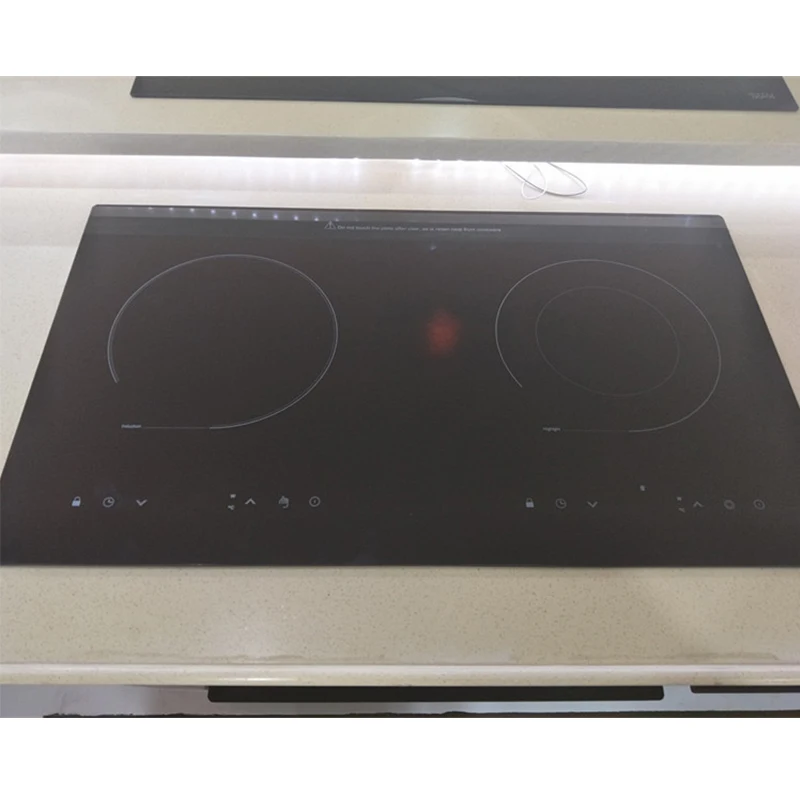 Cuisine 2 anneaux cuisinière en céramique table de cuisson à Induction Double cuisinière électrique plaque de cuisson cuisinière chauffante cuisinière électrique plaque de cuisson verticale