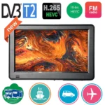 LEADSTAR Rechargeable D6 6 pouces 800*480 Mini télévision Portable avec DVB-T2 ATSC ISDBT FM ATV USB batterie TV de poche regarder tout où