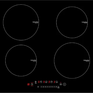 4 brûleurs 24" table de cuisson à induction 240V 6000W boîtier en métal en verre céramique