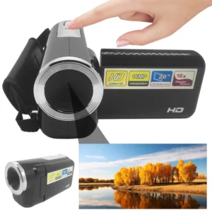 Caméscope numérique 16MP 720P, écran couleur TFT 2.0 pouces, caméra vidéo DV, Zoom numérique 16X, Flash LED intégré pour débutants