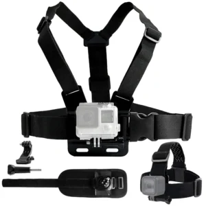 Bandeau de ceinture de montage de sangle de poitrine pour Gopro Hero 12 11 9 8 7, Support de harnais de tête de caméra d'action pour accessoires Go Pro Pov