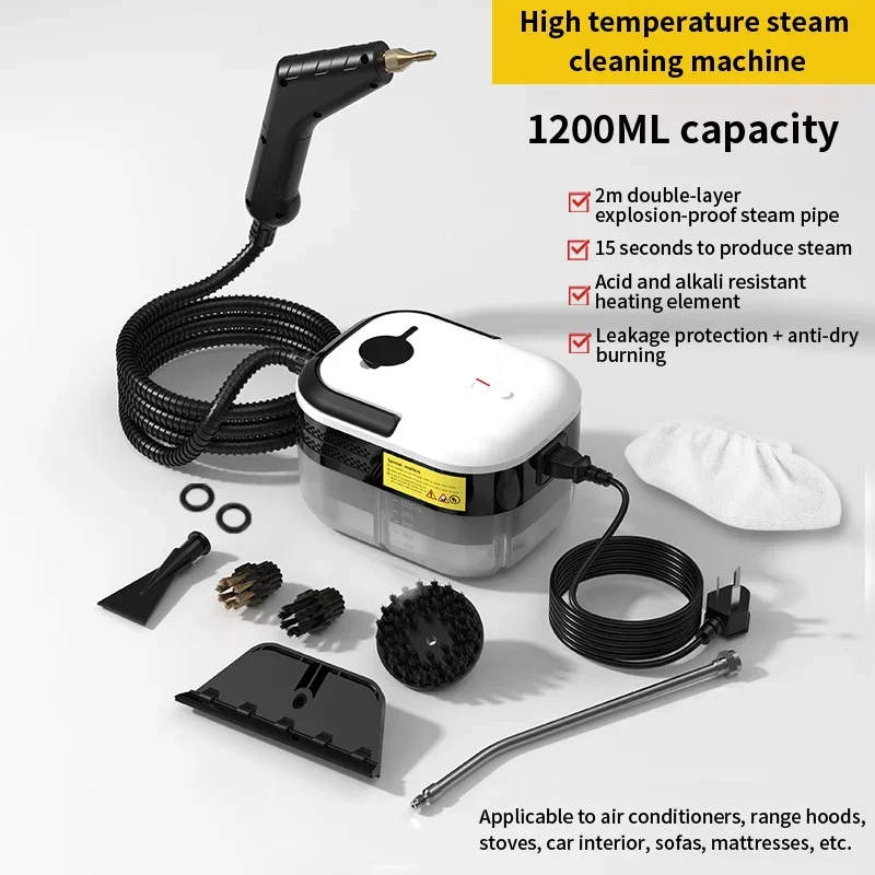 Nettoyeur à vapeur électrique, stérilisation à haute température, climatisation, hotte de cuisine, Machine de nettoyage de voiture, prise US /220V EU 110V – Image 6