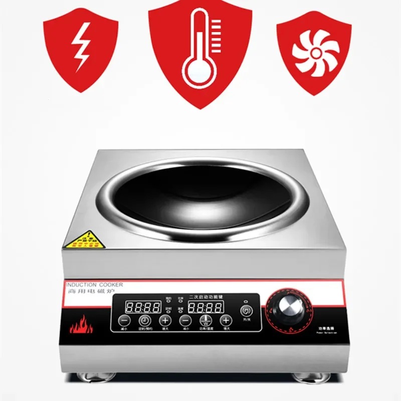 Eoctoe-Plaque de cuisson à induction commerciale, plaque de cuisson domestique, plaque de cuisson électrique, plaque de cuisson simple, panneau de cuisine, 5000W – Image 4