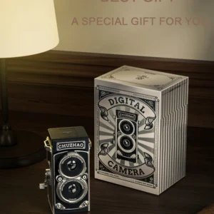 CHUZHAO Mini appareil photo numérique avec écran 1.54 pouces 1080p vidéo 12MP Photos enregistreur Portable Compact Vintage pour cadeau d'anniversaire