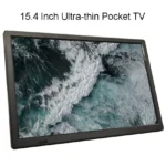 15.4 pouces Portable Mini Digital TV Support DVB-T2 ATSC ISDB-T Voiture TV 1080P Stéréo Haute Sensibilité Numérique TV