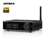 AIYIMA-Amplificateur de puissance stéréo avec radiateur Bluetooth, A80, TPA3255, PFFB, 300W x 2, classe D, 2.0 HiRes, ampli numérique avec RCA, TRS, OPT, COA, entrée USB