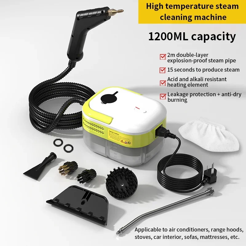 Nettoyeur à vapeur électrique, stérilisation à haute température, climatisation, hotte de cuisine, Machine de nettoyage de voiture, prise US /220V EU 110V – Image 2