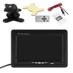 SCLS Mini TV 7 pouces HD moniteur 800X480 écrans LCD de voiture portables sur DVD/CMMB deux entrées pour voitures de passagers camions