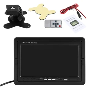 SCLS Mini TV 7 pouces HD moniteur 800X480 écrans LCD de voiture portables sur DVD/CMMB deux entrées pour voitures de passagers camions