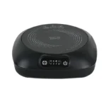 Petite cuisinière à induction intelligente, portable, polyvalente, circulaire, 800w, bouton faible puissance, base chauffante