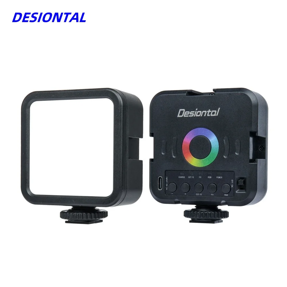 Lumière vidéo LED polychrome rvb 3000K-9000K, Mini lumières de remplissage de poche, 1200mAh, charge de Type C, pour Studio de photographie – Image 4