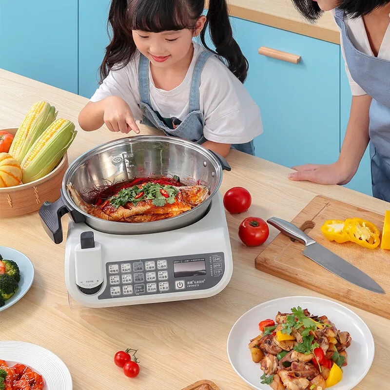 Robot de cuisine intelligent sans huile, machine de cuisson automatique, marmite de cuisine multifonctionnelle, appareils ménagers – Image 3