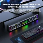 PHILIPS SPA6600 caisson de basses USB sans fil barre de son faible latence quatre unités stéréo rvb jeu haut-parleur puissant pour théâtre de musique