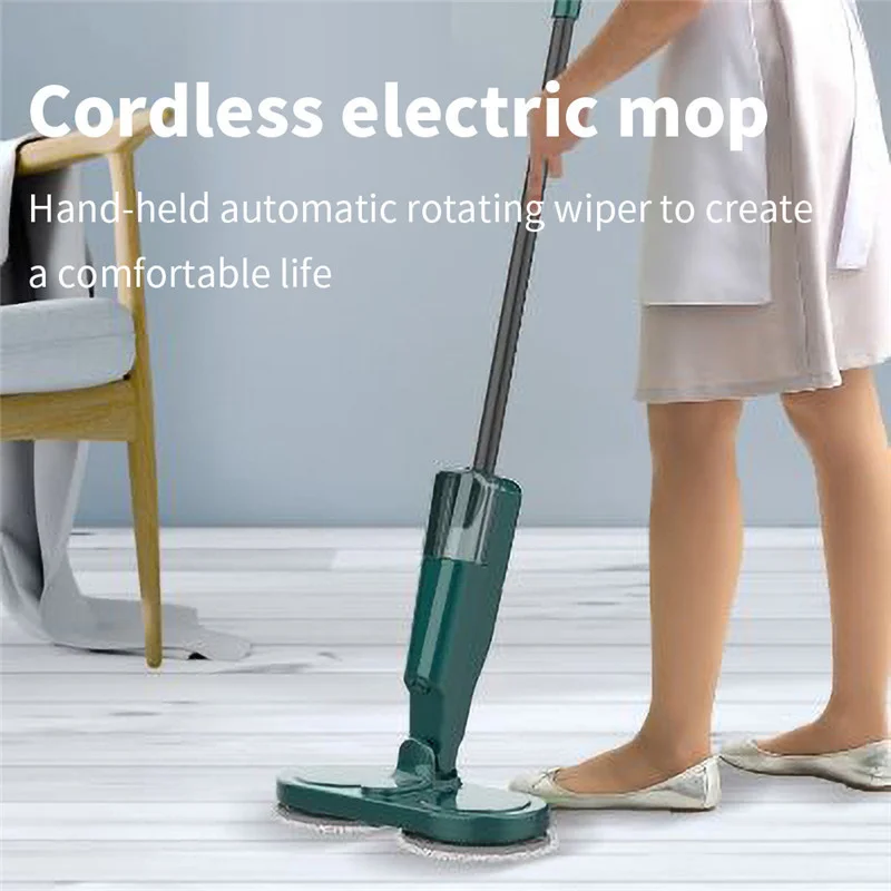 Vadrouille électrique sans fil avec pulvérisateur, vadrouilles de lavage de sol, auto-essorage pour nettoyer le sol, déterminer la maison intelligente, vadrouille automatique – Image 2