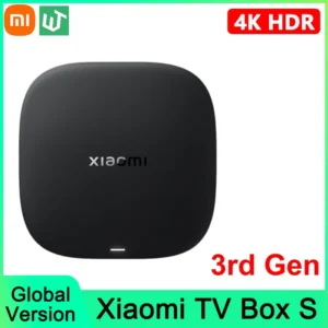 Version mondiale Xiaomi Mi TV Box S 3ème génération 4K UHD Bluetooth 5.2 Wifi 6 2GB 32GB Google TV Google Assistant contrôle multimédia intelligent