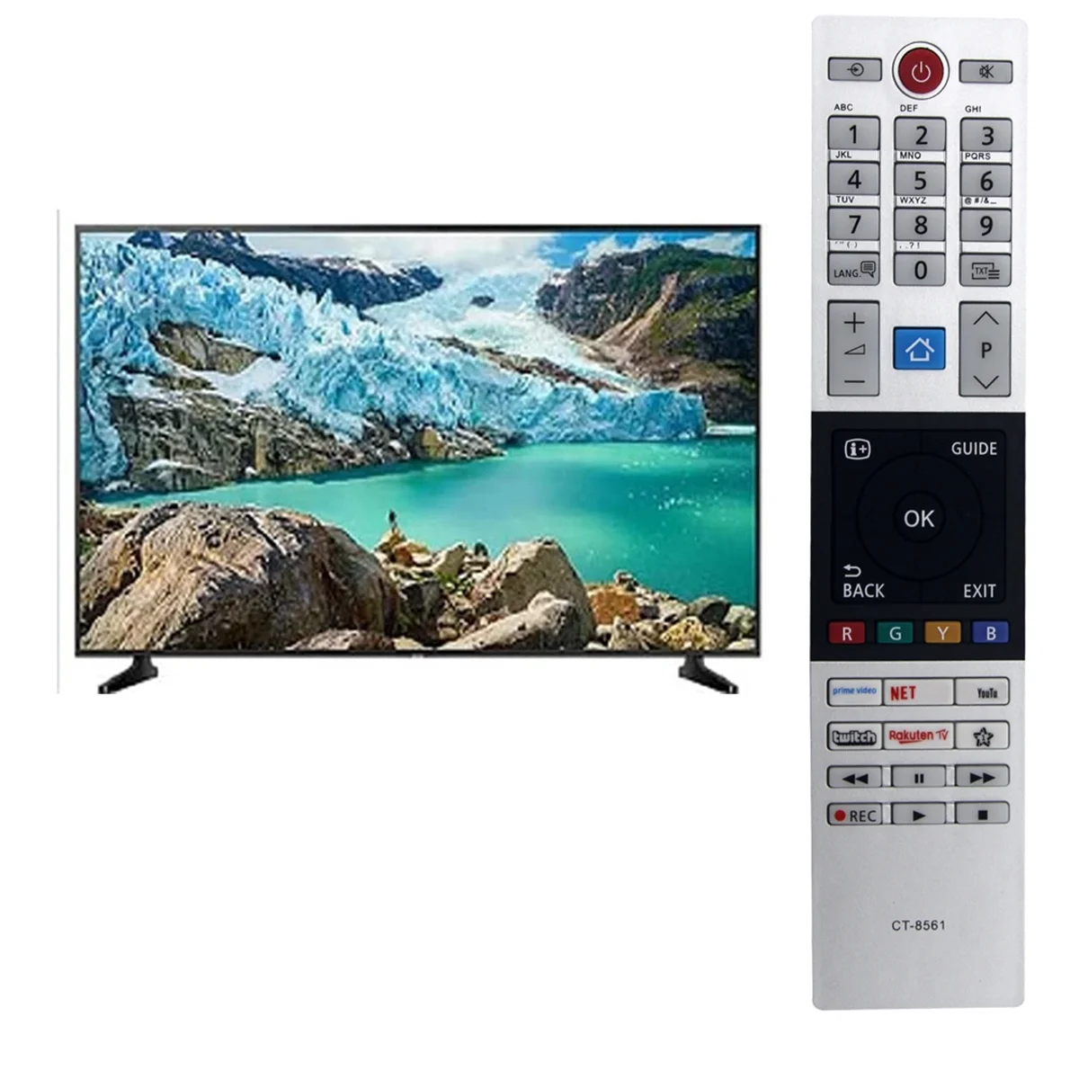 Télécommande de remplacement CT-8561 pour télécommande TV LED intelligente TOWinterBA – Image 4