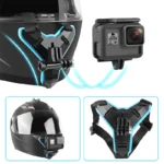 Pour casque Gopro Support de caméra de sport Go Pro Support de casque de Moto Moto pour Gopro Hero 9 8 7 6 5 4 3 caméra d&rsquo;action