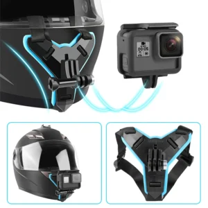 Pour casque Gopro Support de caméra de sport Go Pro Support de casque de Moto Moto pour Gopro Hero 9 8 7 6 5 4 3 caméra d'action