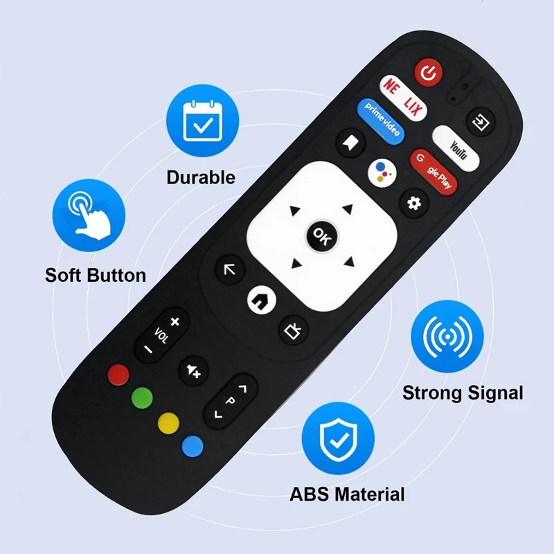 Remplacer RM-C3287 Télécommande Vocale Pour JVC RM-C3570 Pour KENWOOD Pour Motorola Smart TV Télécommande Durable Facile À Installer – Image 3
