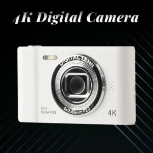 Caméra selfie numérique de voyage, caméra 4K, n'aime 50 mégapFête els, photographie HD, écran 2.4 pouces, mini caméra rétro pour campus pour enfants, entrée de gamme