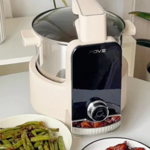 Robot de cuisine intelligent entièrement automatique pour la maison, artefact de cuisson, marmite de cuisson automatique intégrée multifonctionnelle