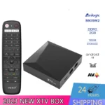 XTV AIR Meelo + Android 11.0 boîtier tv le plus intelligent HD2.1 BT Amlogic S905W2 HDR + Ethernet 100M AV1 H.265 4K UHD lecteur multimédia